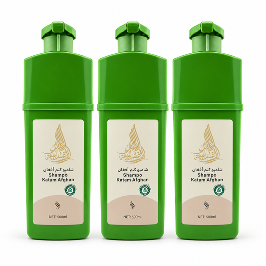 Pack of 3 — Katam Afghan Hair Dye Shampoo (3 x 500ml)